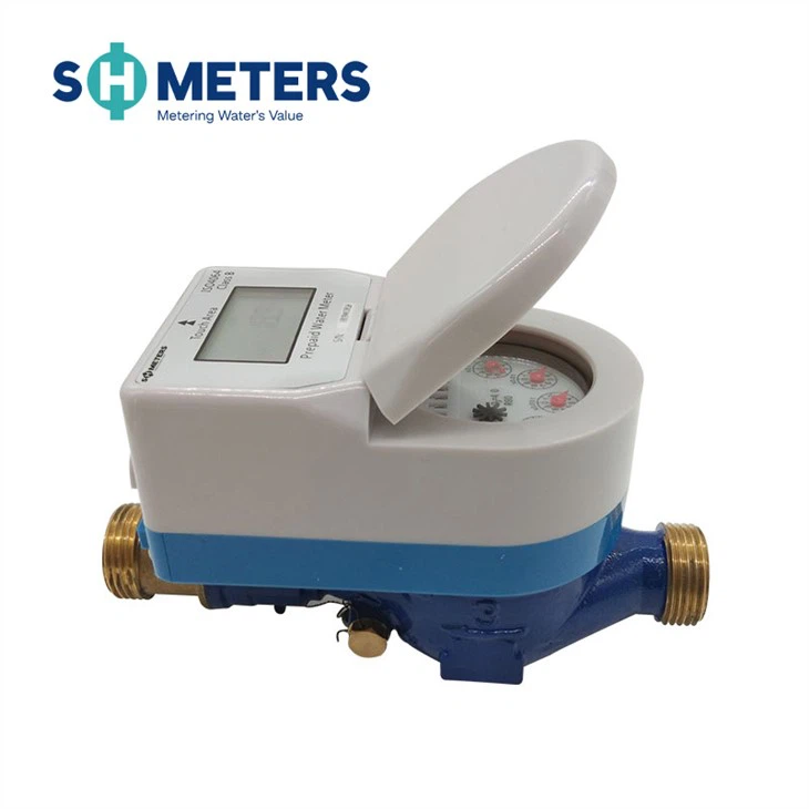 Brass Water Meter Body Prepaid Water Meter IC Card Smart Digital Prepaid Water Meter