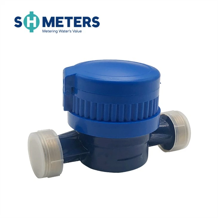 Single Jet Water Meter Plastic Vane Wheel Dry Dial